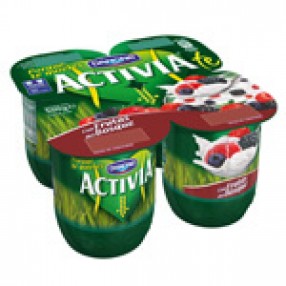 DANONE ACTIVIA yogur con frutas del bosque pack 4
